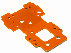 Bulkhead Lower Plate 2.5mm (Orange) Savage X/XL - Race Dawg RC