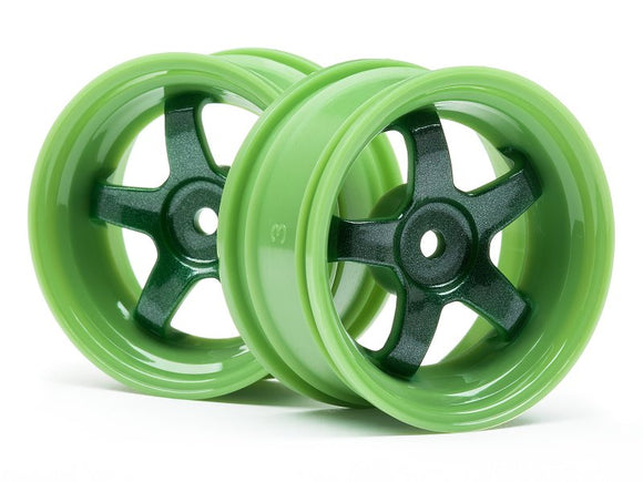 Work Meister S1 Wheel Green 26mm (3mm Offset/2pcs) - Race Dawg RC