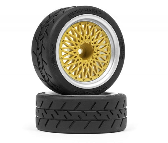 BBS RS Wheels Silver/Gold 26mm (6mm Offset) - Race Dawg RC