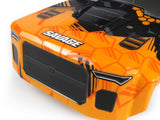 GTXL-6 Kingcab Painted Truck Body (Orange/Black) - Race Dawg RC