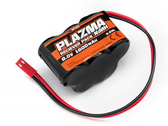 Plazma 6.0V 1600mAh NiMH Receiver Battery Pack - Race Dawg RC