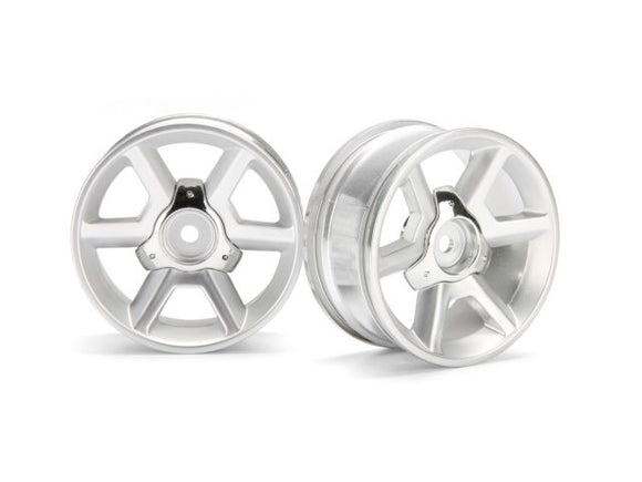 GT Wheel Silver (6mm Offset/2pcs) - Race Dawg RC