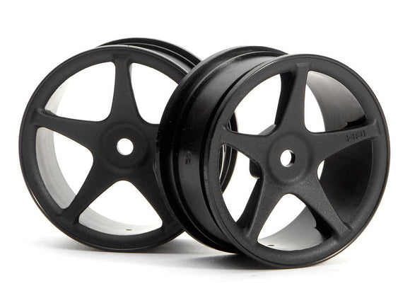 Super Star Wheel (26mm Black) (1mm Offset) - Race Dawg RC