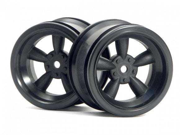 Vintage 5 Spoke Wheel 31mm Black (6mm Offset) - Race Dawg RC