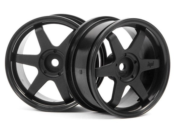 TE37 Wheel 26mm Black 3mm Offset/Fits 26mm Tire - Race Dawg RC