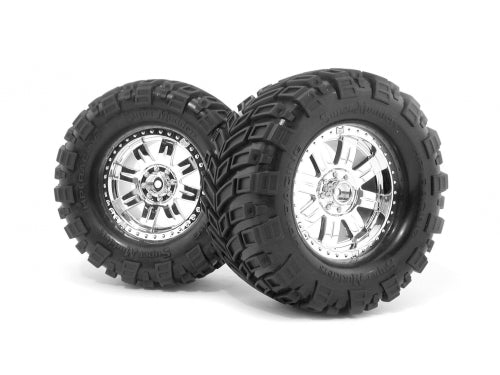 Mounted Super Mudders Tire 155X85mm/2pcs/Savage - Race Dawg RC