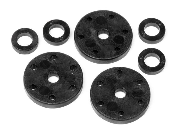 6 Holes Shock Piston Set (6Holes/1.2, 1.3, 1.4mm) Vorza - Race Dawg RC