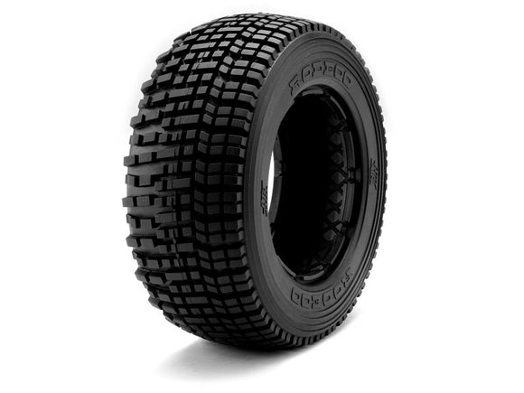 Rodeo Tire (White/Baja 5SC/T/Rear/2pcs) - Race Dawg RC