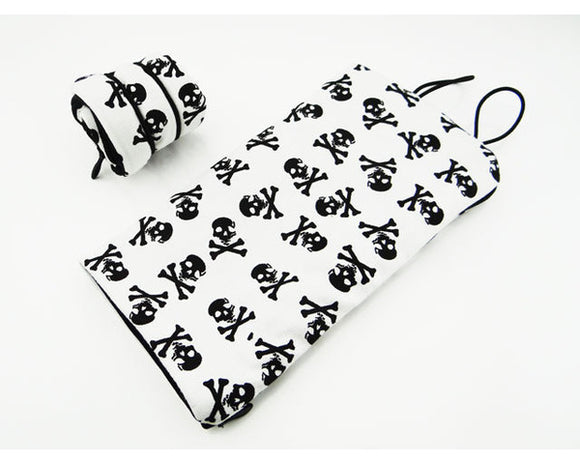 1/10 Scale Black and White Skull Sleeping Bag (Toy) - Race Dawg RC