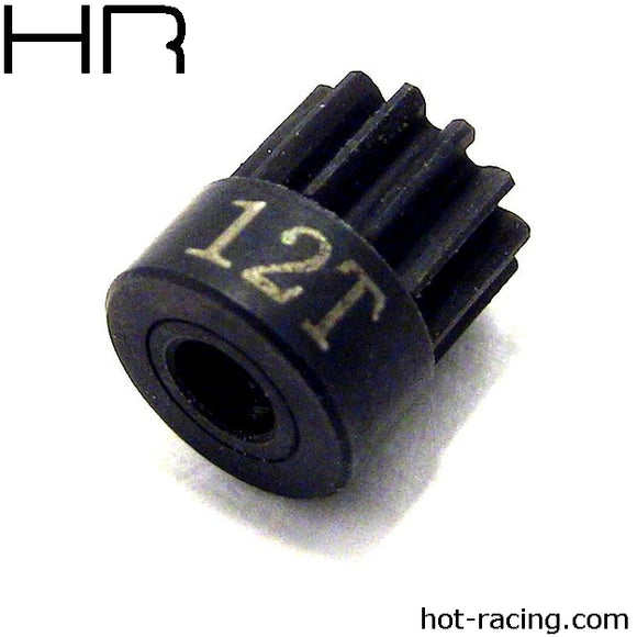 12T 48P Hardened Steel Pinion, 1/8 Bore - Race Dawg RC