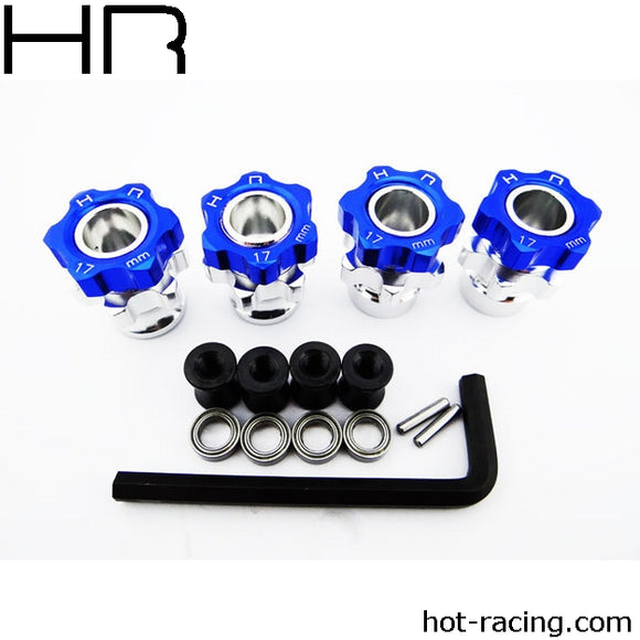 17mm Wide +5mm Wheel Hubs with Bearings - Race Dawg RC