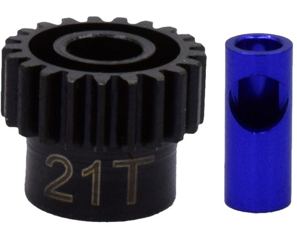 21T, 0.6 Module Steel Pinion Gear, for 5mm/1/8in Motor Shaf - Race Dawg RC