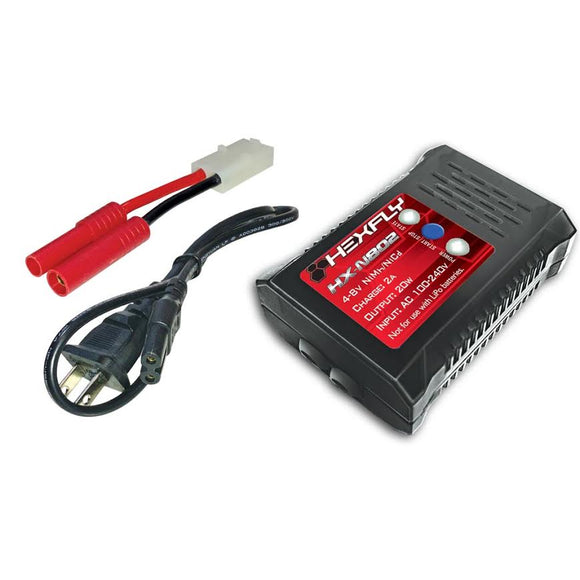 Hexfly HX-N802 Battery Charger 4.8v NiMH/NiCd - Race Dawg RC