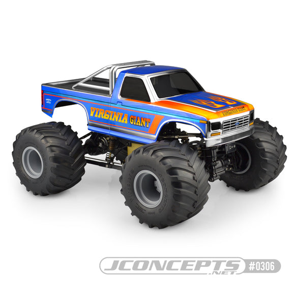 1984 Ford F-250 MT Scale Body, for Custom 1/10 Scale Monster - Race Dawg RC
