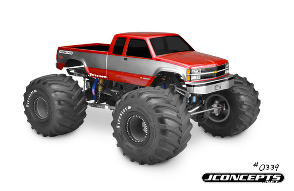 1988 Chevy Silverado Extended Cab, Monster Truck Body - Race Dawg RC