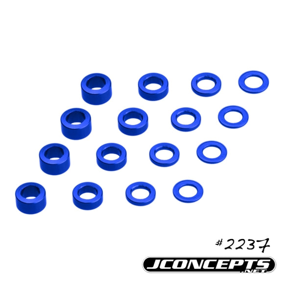 Metric Washer Set (.5, 1, 2 and 3mm Thickness) 16Pc - Race Dawg RC