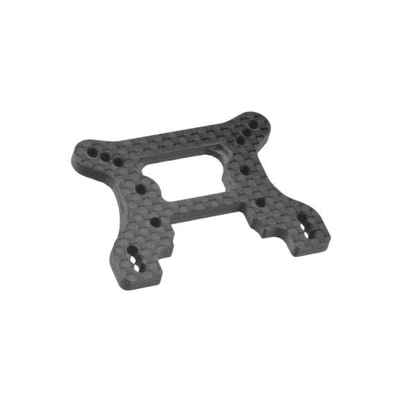 B74 Carbon Fiber Front Shock Tower, Ribbed & Chamfered - Race Dawg RC