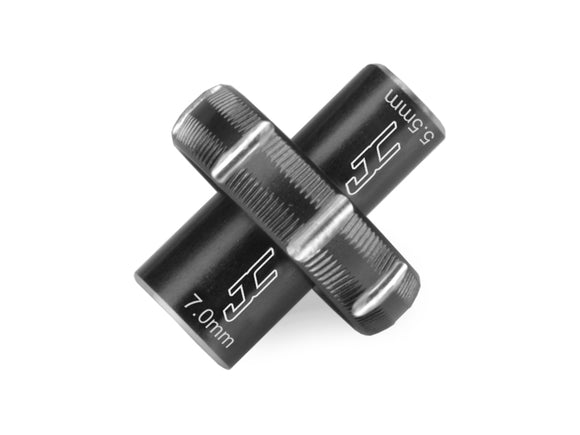 5.5 & 7.0mm Combo Thumb Wrench Black - Race Dawg RC