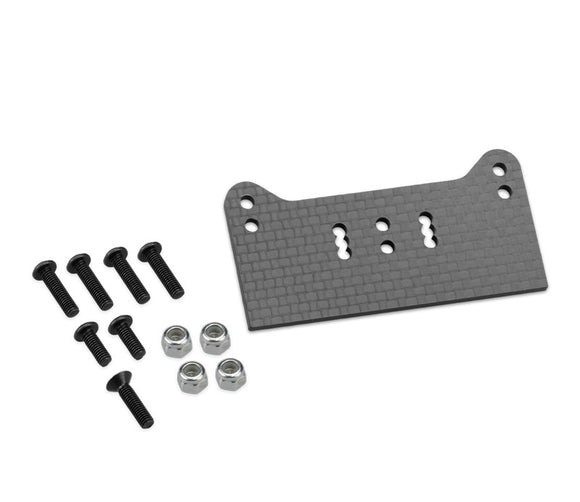 F2 Truggy Body Mount Adaptor, Carbon Fiber, for MBX8T - Race Dawg RC