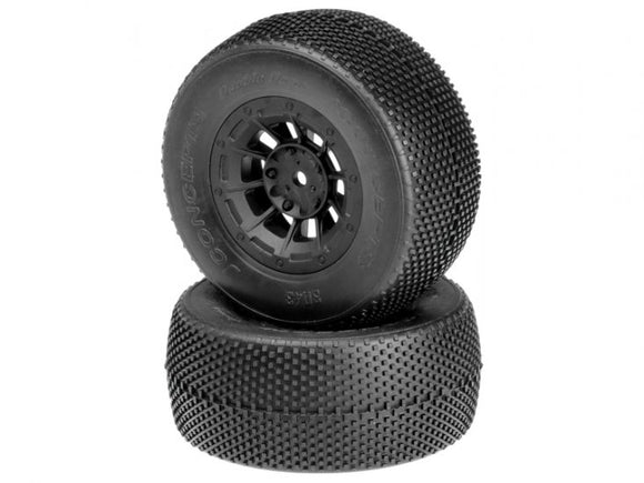 Double Dees - Green Compound - Black Hazard 12mm Wheel - Race Dawg RC