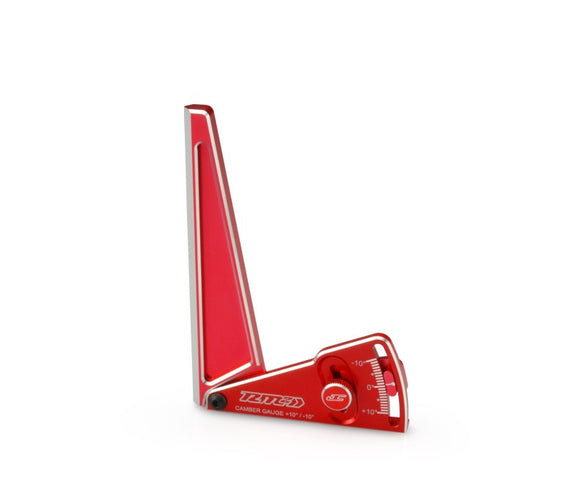 RM2 Aluminum Camber Gauge, 120mm, Red - Race Dawg RC