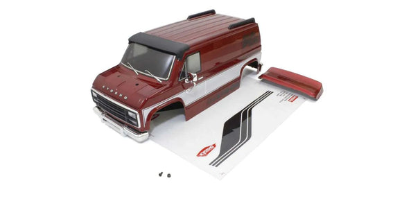 Mad Van VE Decoration Body Set Red - Race Dawg RC