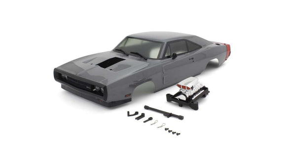 1970 Dodge Charger Supercharged VE Gray Body Set - Race Dawg RC