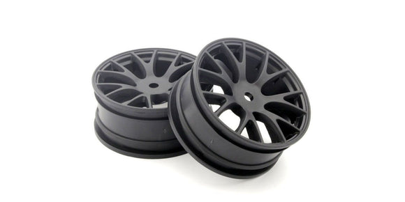 Wheel, for FZ02 Muscle Car, Black, 2pcs - Race Dawg RC