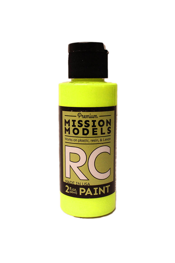 RC Paint 2 oz bottle Fluorescent Racing Yellow - Race Dawg RC