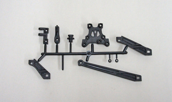 Tension Rod, Body Mount, Front Upper Plate: X8 - Race Dawg RC