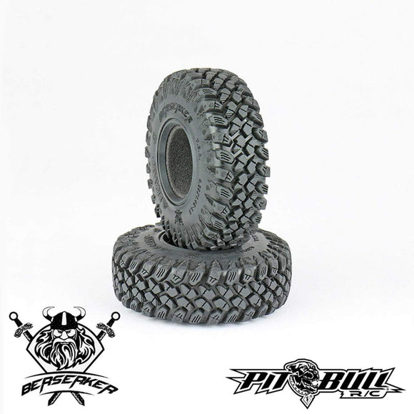 Braven Berserker 1.55 Scale Tires, Alien Kompound, w/ Foam - Race Dawg RC