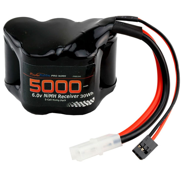 6V 5000mAh 5-Cell Hump Receiver NiMH RX Battery - Race Dawg RC
