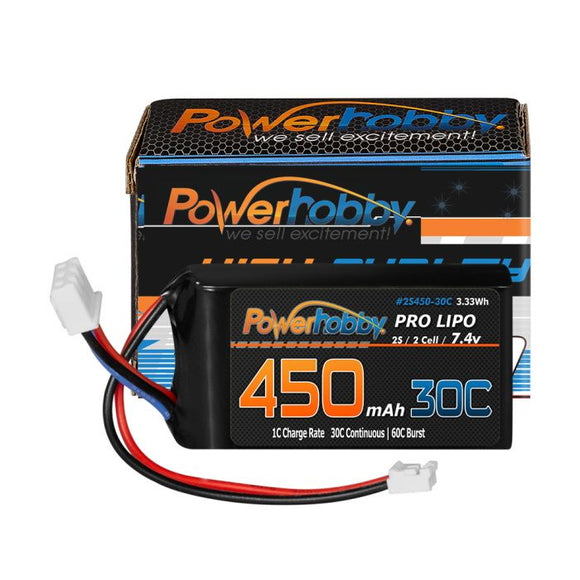2S 450mAh 30C Upgrade Lipo Battery for Axial SCX24 - Race Dawg RC