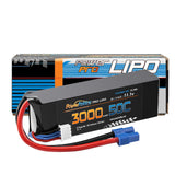 3S 11.1V 3000mAh 50C LiPo Battery Pack w/ EC3 Connector - Race Dawg RC
