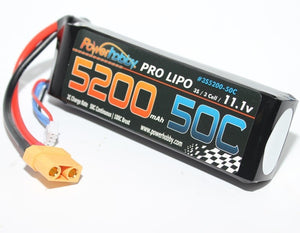 5200mAh 11.1V 3S 50C LiPo Battery w/ Hardwired XT90 - Race Dawg RC