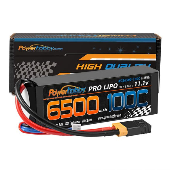 6500mAh 11.1V 3S 100C LiPO Battery Pack w/ XT60 + Traxxas - Race Dawg RC