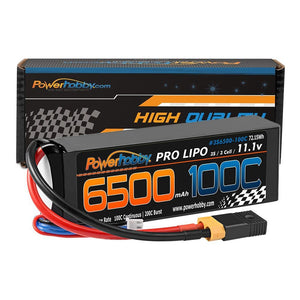 3S 11.1V 6500mAh 100C Lipo Battery Pack w XT60 + Adapter - Race Dawg RC