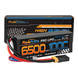 3S 11.1V 6500mAh 100C Lipo Battery Pack w XT60 + Adapter - Race Dawg RC