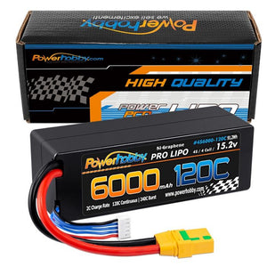 4S 15.2v 6000mAh 120C Graphene + HV LiPo Battery XT90 Plug - Race Dawg RC