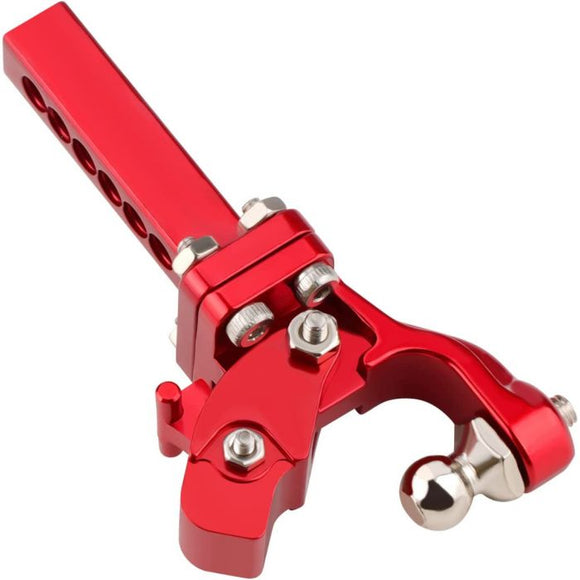Rescue Tow Trailer Hook Hitch, Red, 1/10 Crawler - Race Dawg RC