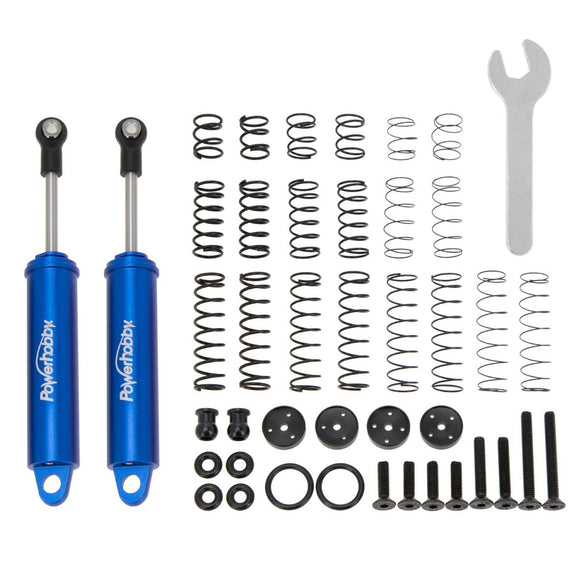 100mm promatics Two Stage Internal Spring Shocks, Blue - Race Dawg RC