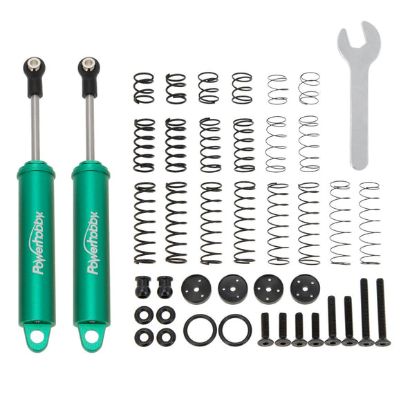 110mm Promatics Two Stage Internal Spring Shocks, Green - Race Dawg RC