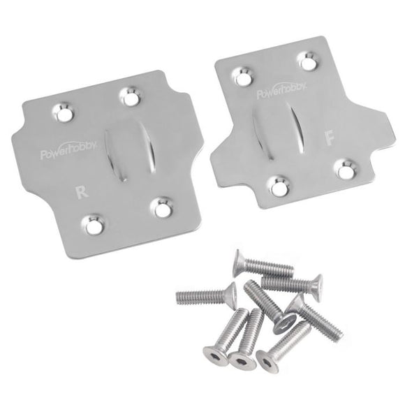 Stainless Steel Front / Rear Skid Plate Set, for Arrma 6S - Race Dawg RC