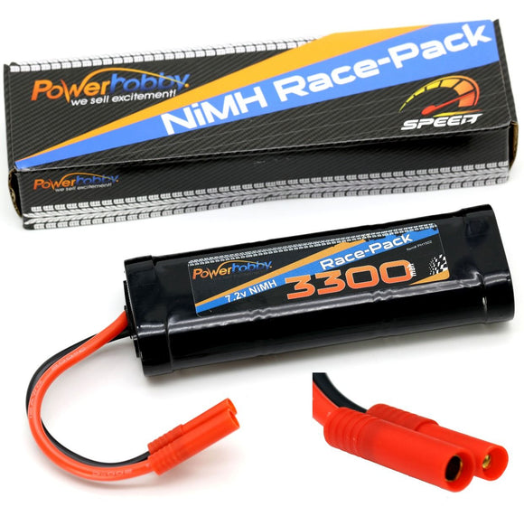 7.2V 6-Cell 3300mAh NiMH Flat Battery Pack w/RedCat 4.0 Plug - Race Dawg RC