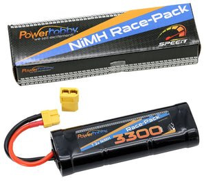 7.2V 6-Cell 3300mAh NiMH Flat Battery Pack w/XT60 & TRX HC P - Race Dawg RC