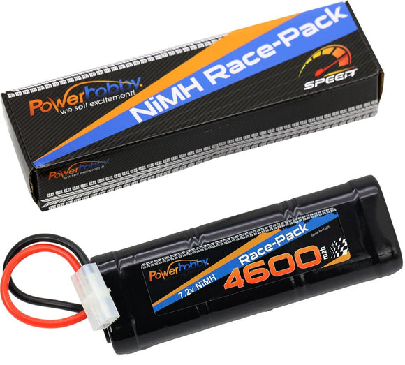 7.2V 6-Cell 4600mAh NiMH Flat Battery Pack w/Tamiya Plug - Race Dawg RC