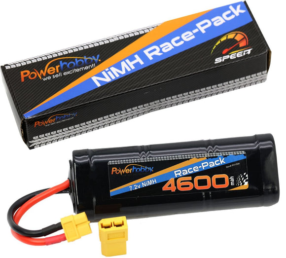 7.2V 6-Cell 4600mAh NiMH Flat Battery Pack w/XT60 & TRX HC P - Race Dawg RC