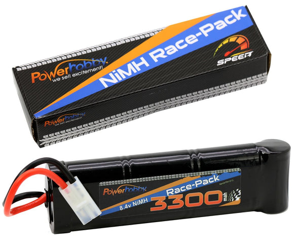 8.4V 7-Cell 3300mAh NiMH Flat Battery Pack w/Tamiya Plug - Race Dawg RC
