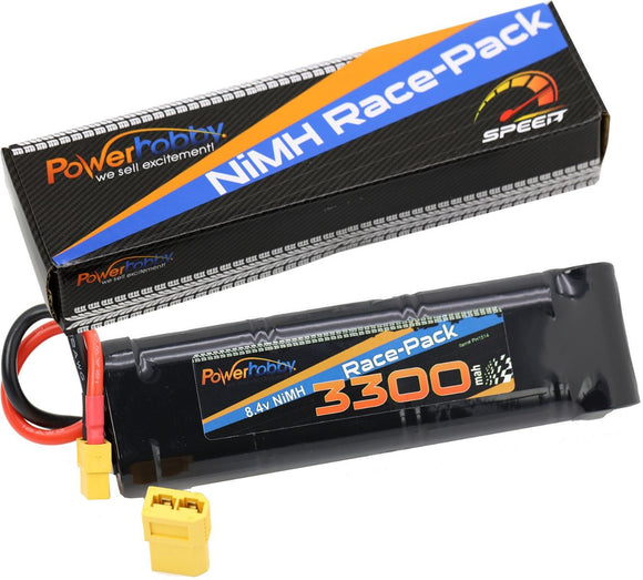 8.4V 7-Cell 3300mAh NiMH Flat Battery Pack w/XT60 & TRX HC P - Race Dawg RC