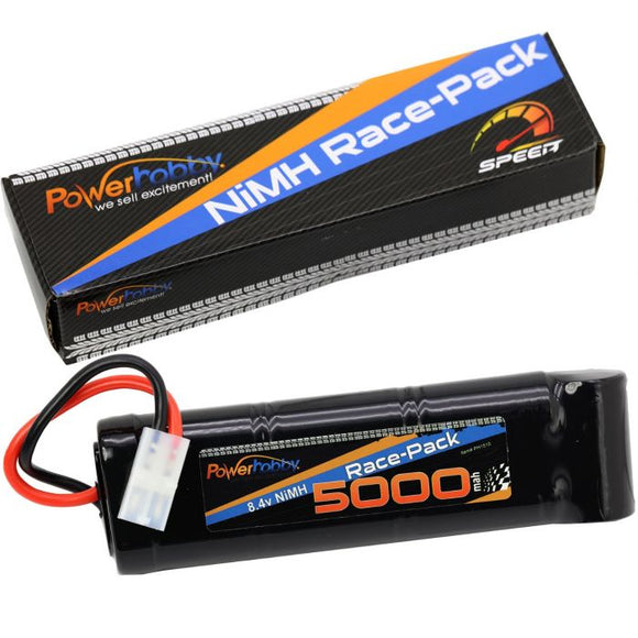 8.4V 7-Cell 5000mAh NiMH Flat Battery Pack w/Tamiya Plug - Race Dawg RC